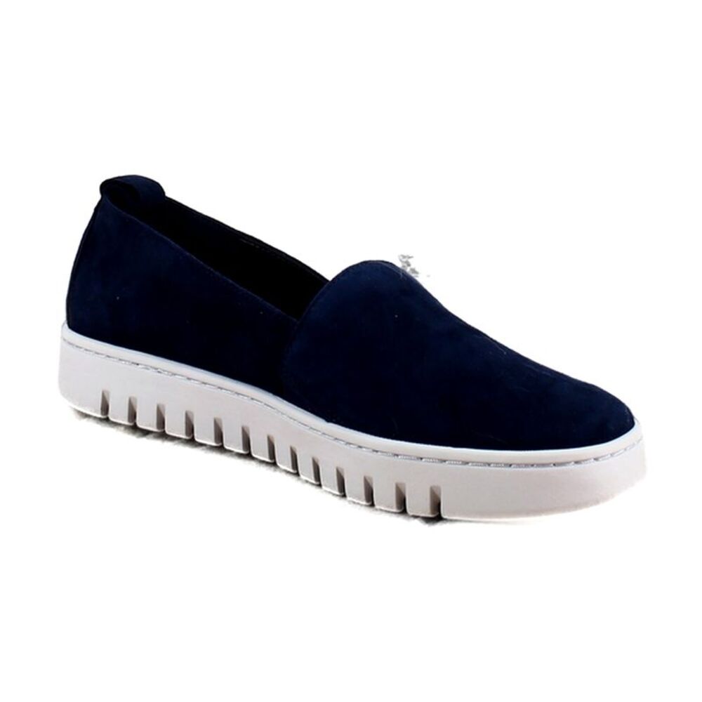 Vionic Uptown Aline Navy Blazer Waxed Suede (Wide)